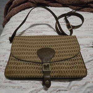 Brown Patterned Shoulder Bag
